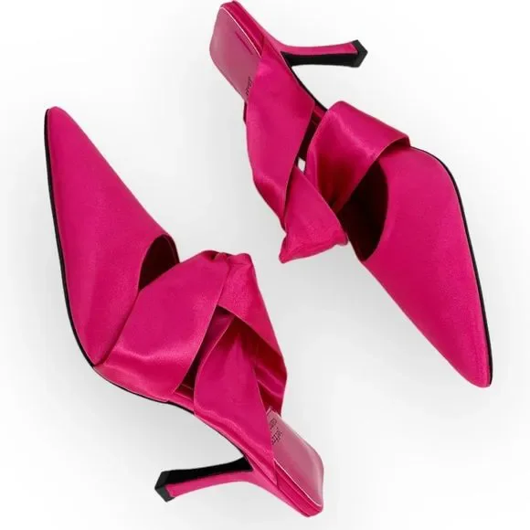 JEFFREY CAMPBELL Tied Up NWOB Satin Heel - size 7 - Picture 7 of 9